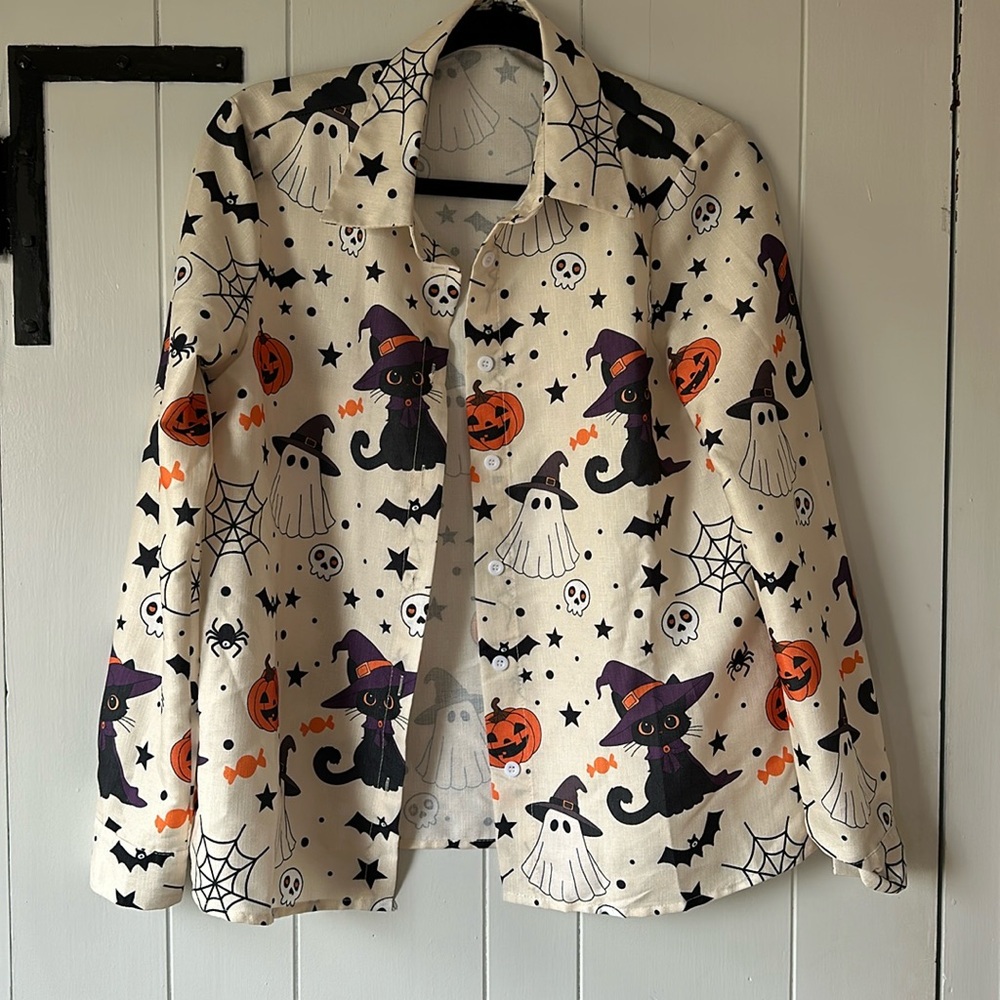 Halloween button down